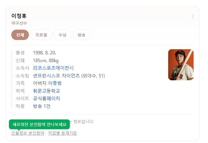 샌프란시스코 이정후