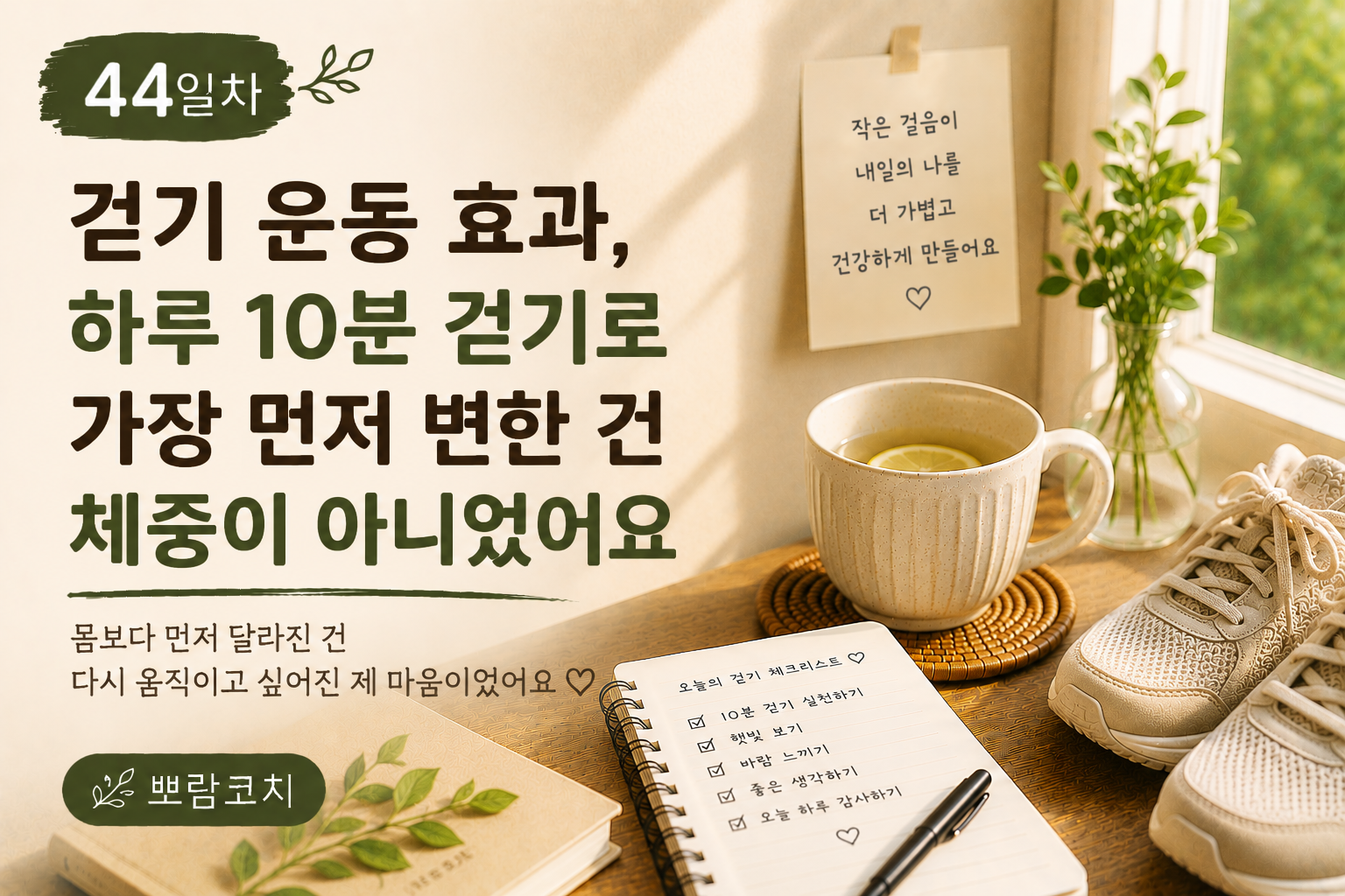 걷기운동효과 하루 10분걷기