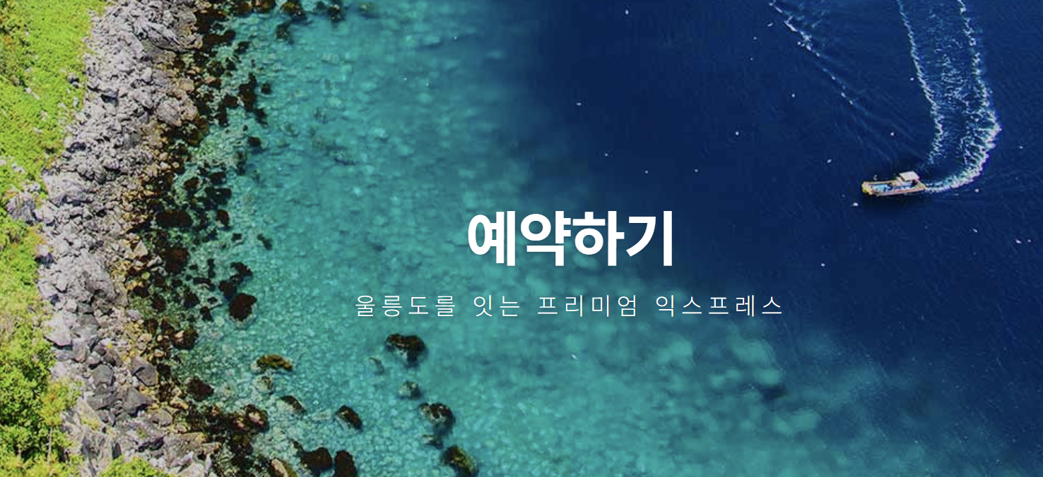 울릉도 배편 예약 총정리