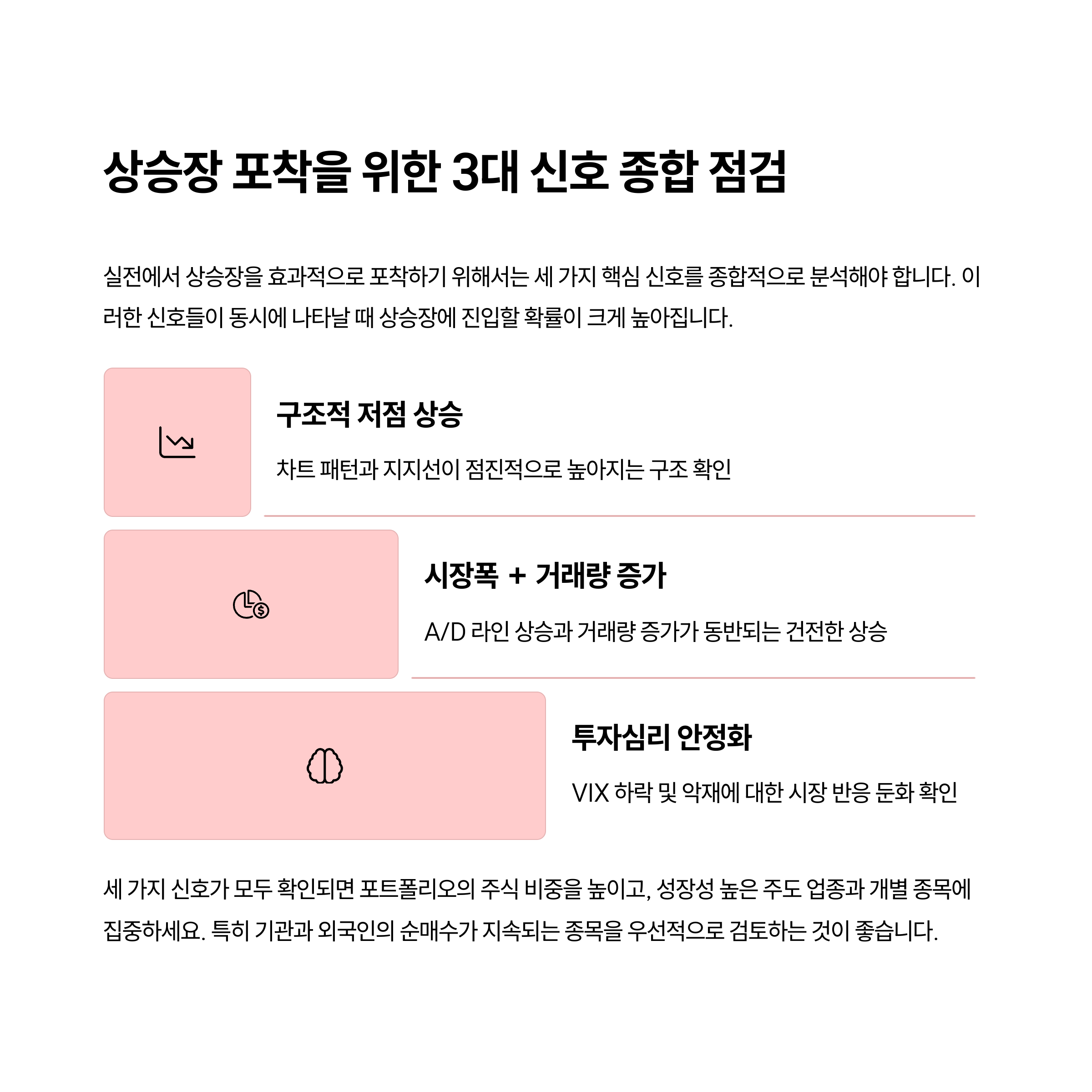 투자 자금 시그널 읽는 법과 상승장 포착