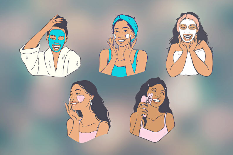 기초화장과 피부관리 사진