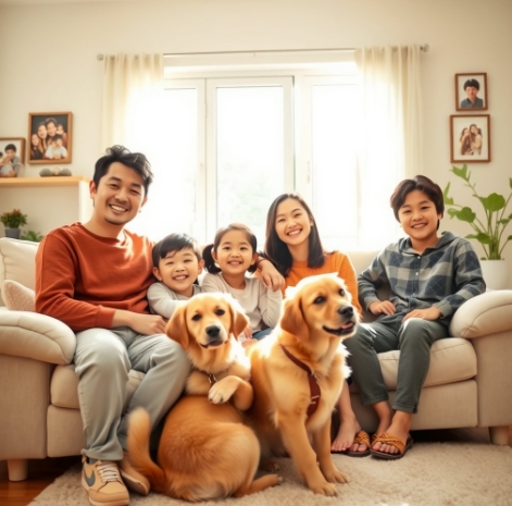 Happiness of Family and Companion