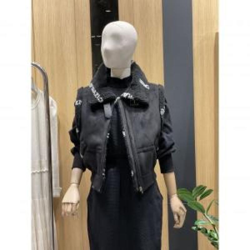 에고이스트 밑단스모킹무스탕베스트 EN4MV560