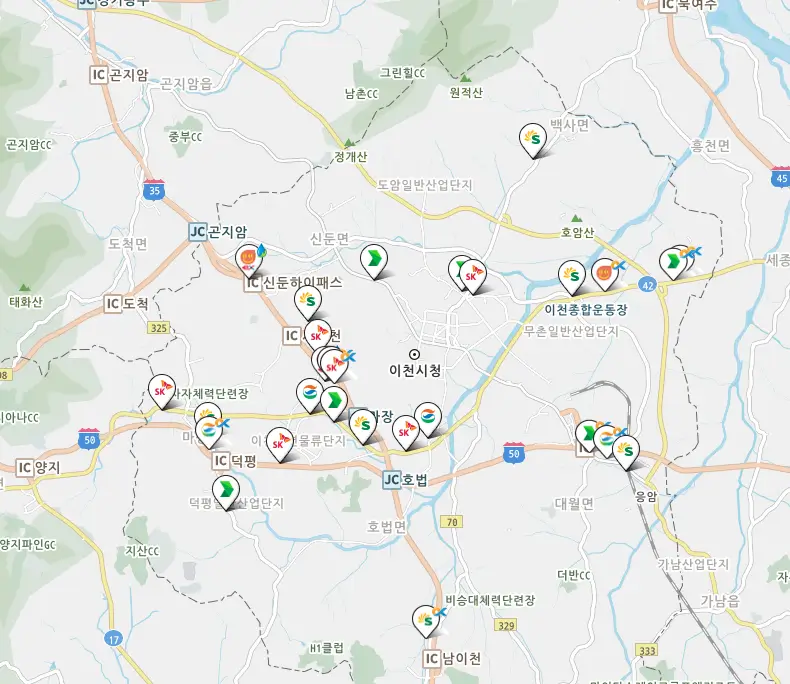 이천시 주유소 위치