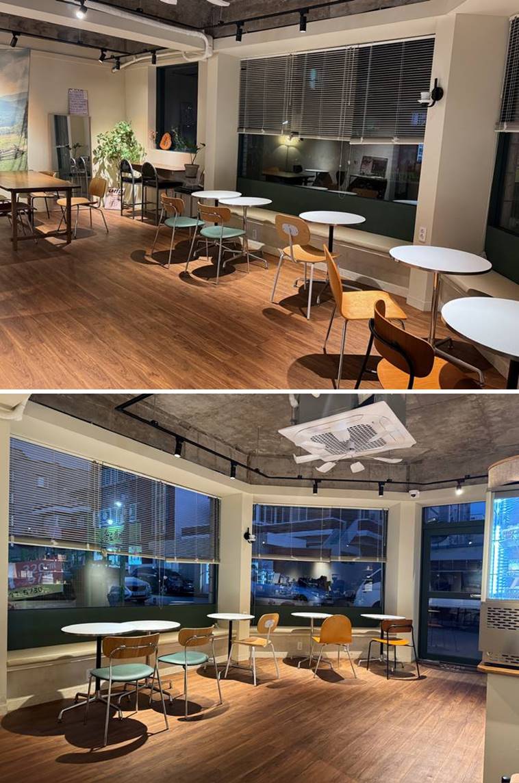 여수웅천카페, 코지커피하우스 내부 전체적인 자리 모습