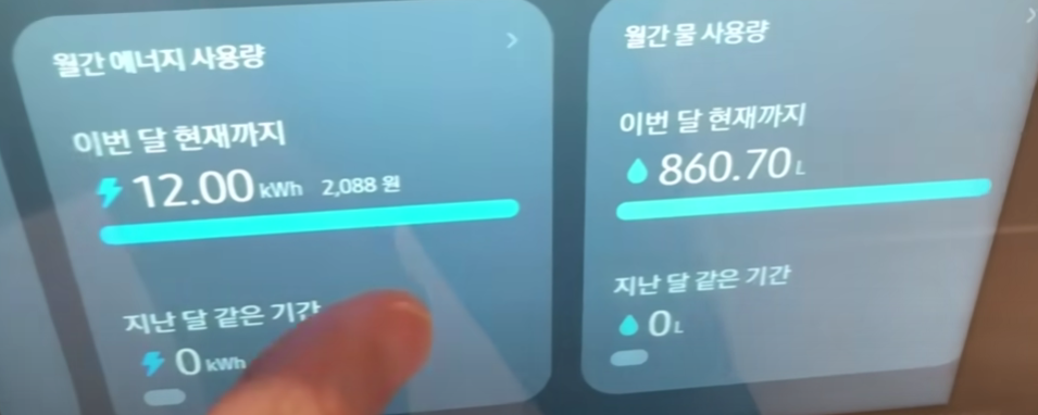 삼성전자 BESPOKE AI 콤보 세탁기 디스플레이 열에너지 사용량