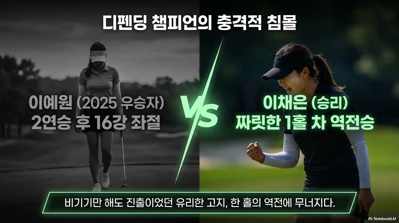 두산 매치플레이 조별 리그 디펜딩 챔피언 이예원 탈락