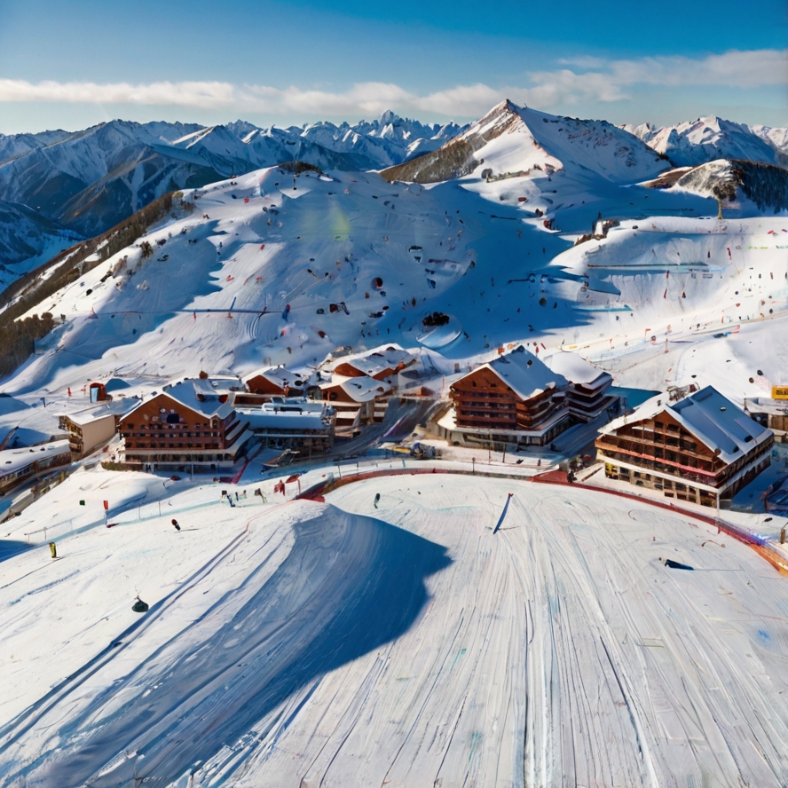 발노르드 &amp; 그랑발리라 스키 리조트를 묘사한 이미지