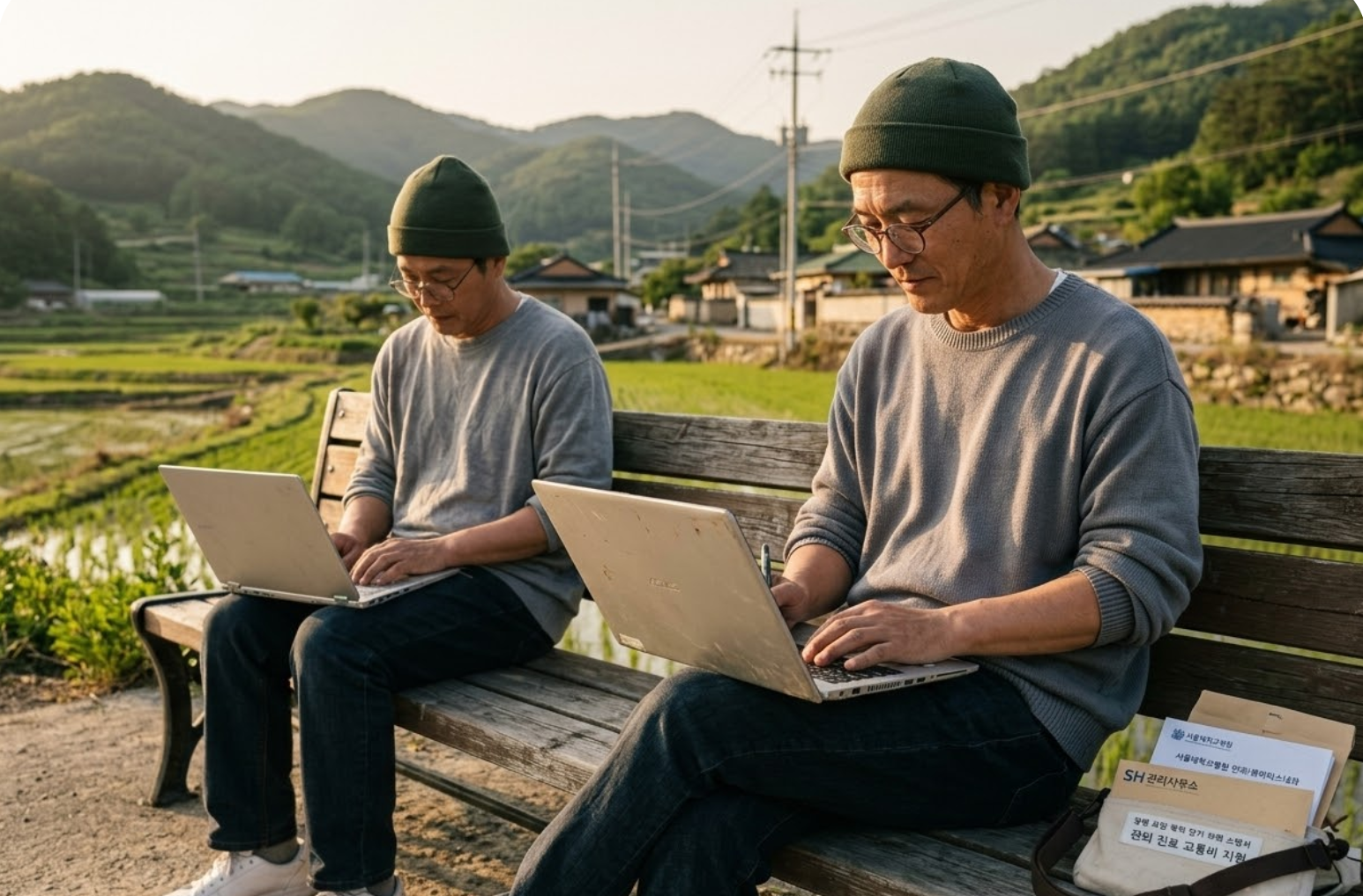 기초수급자 지방 체류 치트키: 간병인 동거 주의사항 및 공과금 감면 가이드