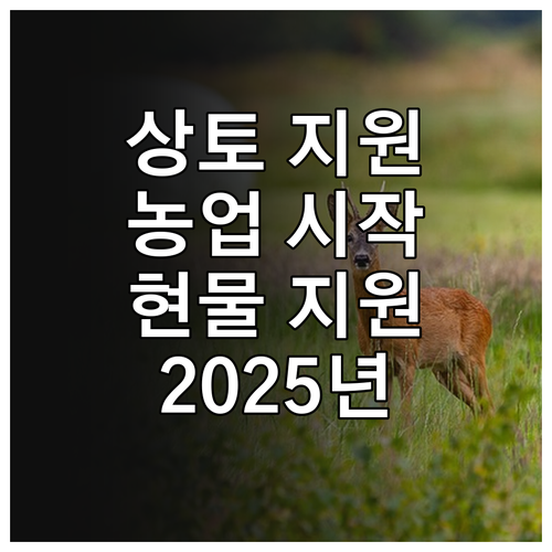 2025 강원 농업인 필수 상토 영농..