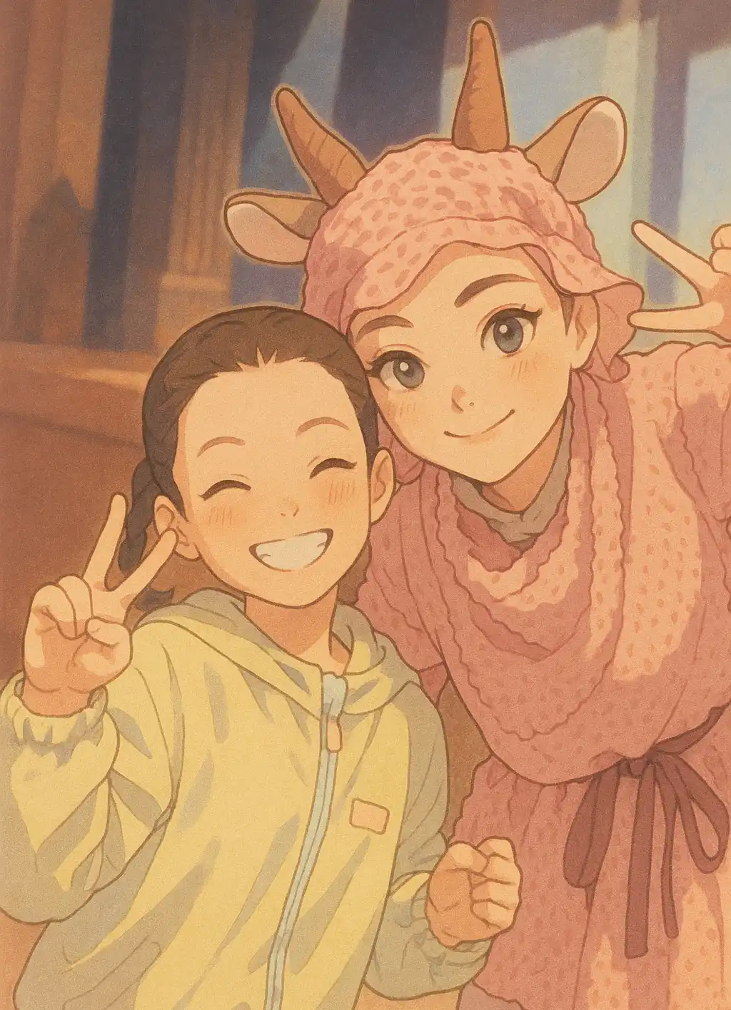 배우와의 사진촬영