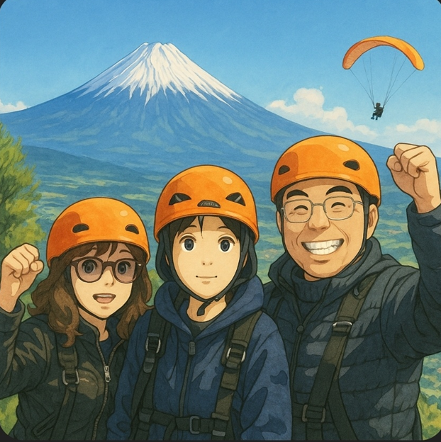 패러글라이딩 준비중