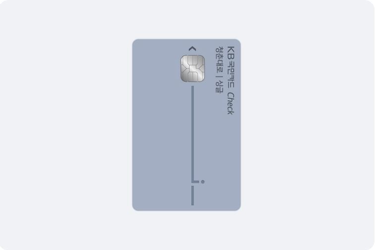 청춘대로 싱글 체크카드