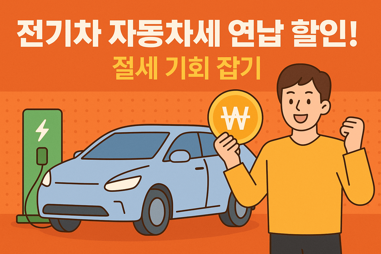 전기차 자동차세 연납 할인! 절세 기회 잡으세요!