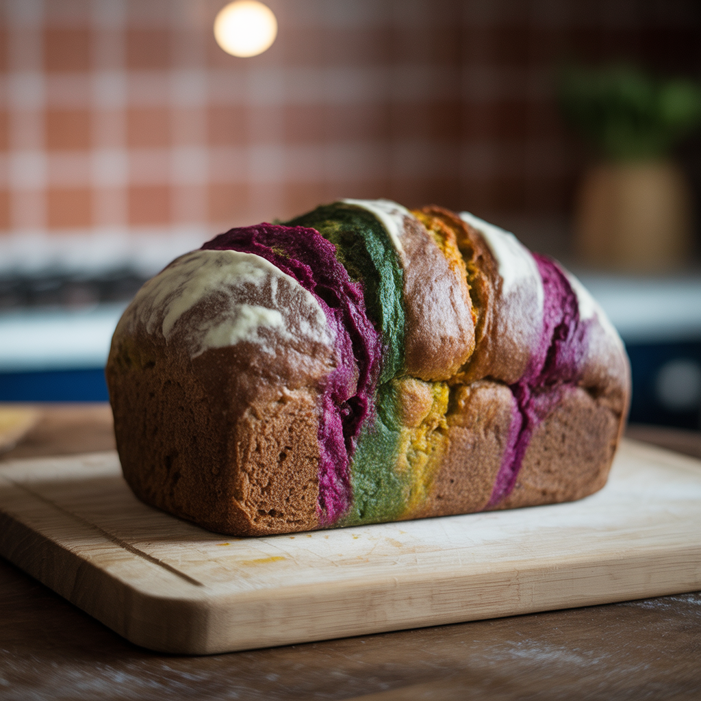 천연색소로 만든 건강한 빵