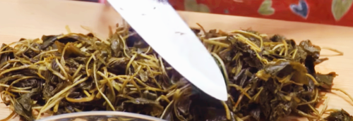 크기 잘 썰어둬