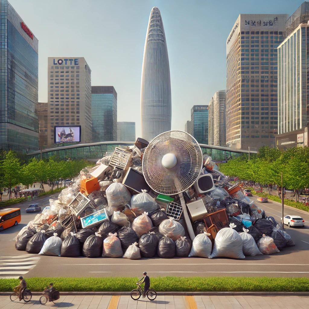 쓰레기풍선 잠실