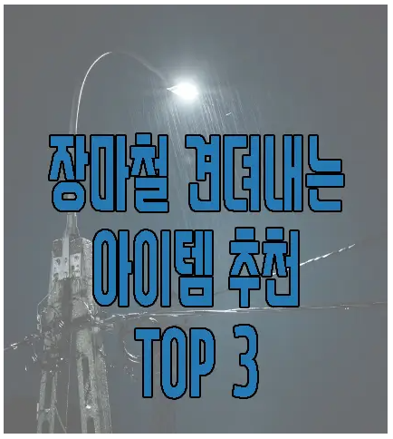 장마철 아이템에 관한 글 보러 가기 링크 사진