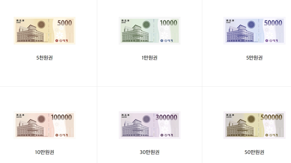 신세계상품권 사용처 호텔, 쇼핑, 외식 외 온라인, 오프라인 사용처