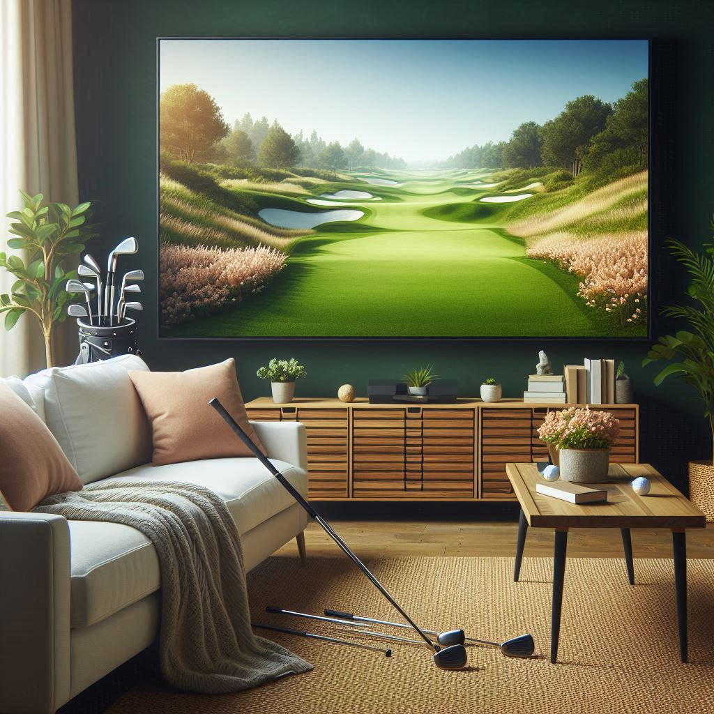 스크린골프장 배경