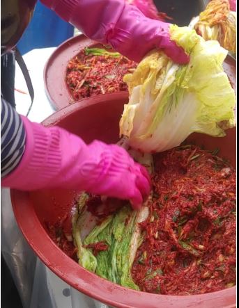 김치 속 넣기