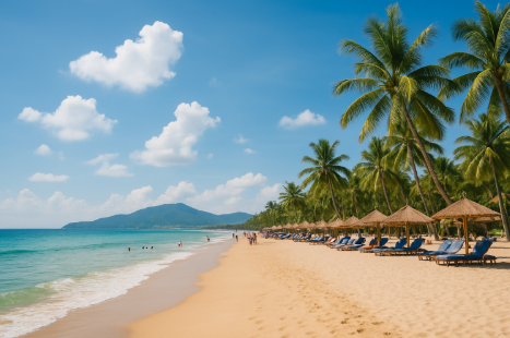 다낭의 아름다운 해변 이미지 컷입니다.