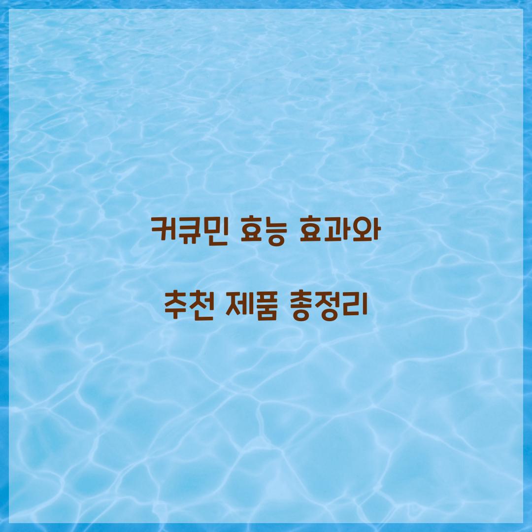 커큐민 효능 효과