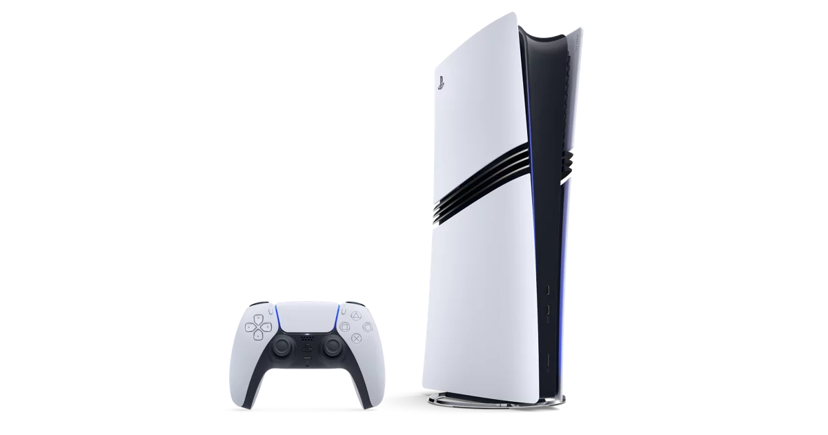 PS5 Pro의 모습, 스탠드는 별매다...