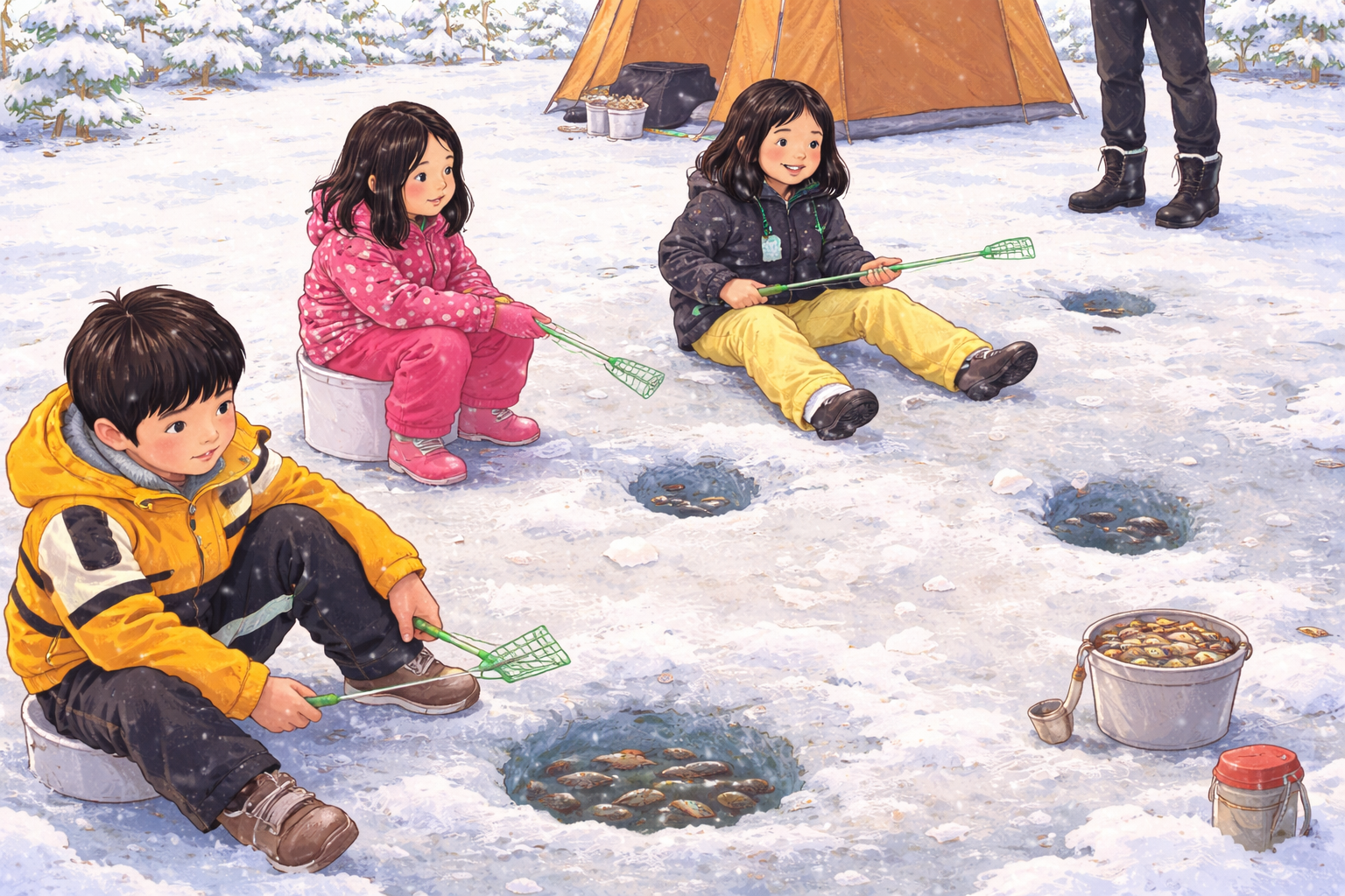 안성 동막골 빙어축제