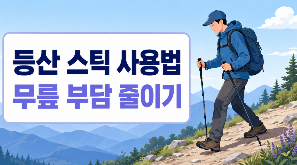 등산 스틱 사용법 총정리: 무릎 부담 줄이는 길이 조절과 내리막 걷기 요령