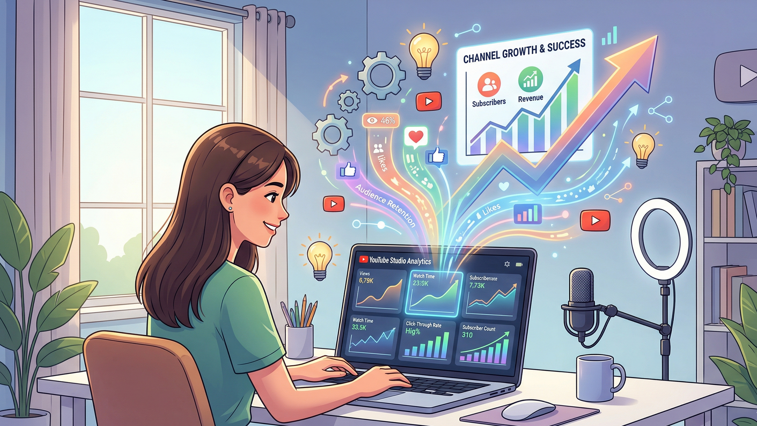 유튜브 스튜디오 분석(Analytics) 데이터를 활용한 채널 성장법 관련 이미지