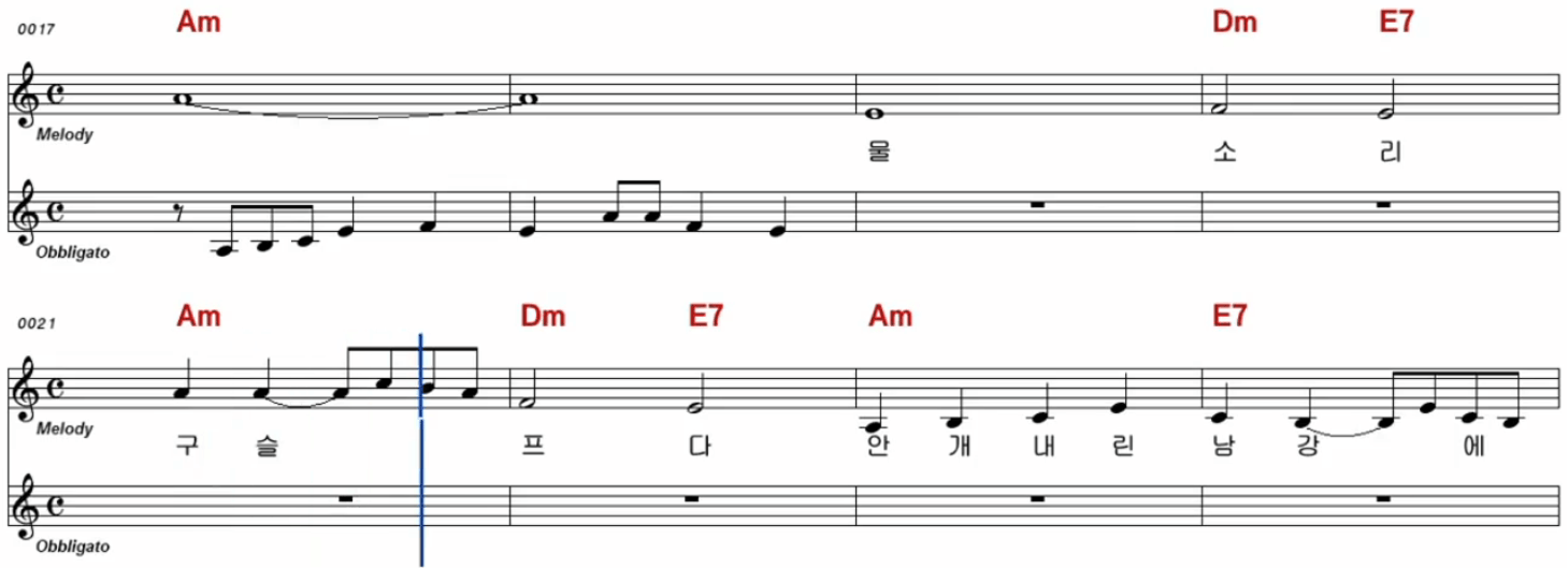 배금성(고운봉) 남강의 추억 악보
