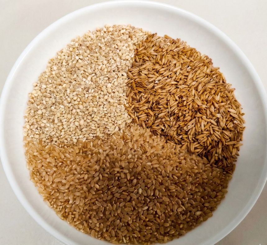 혈당 관리에 좋은 잡곡 조합, 현미 귀리 보리