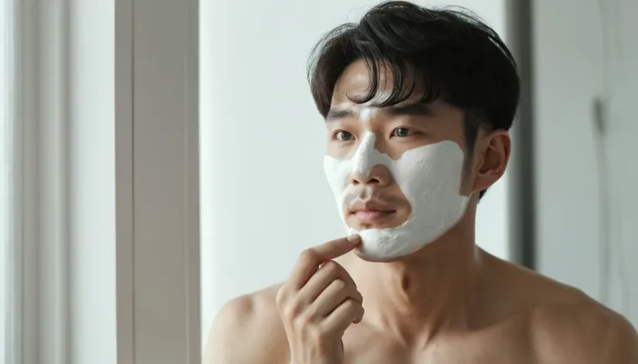 일상 속 보습 루틴으로 마데카 크림을 활용하는 모습