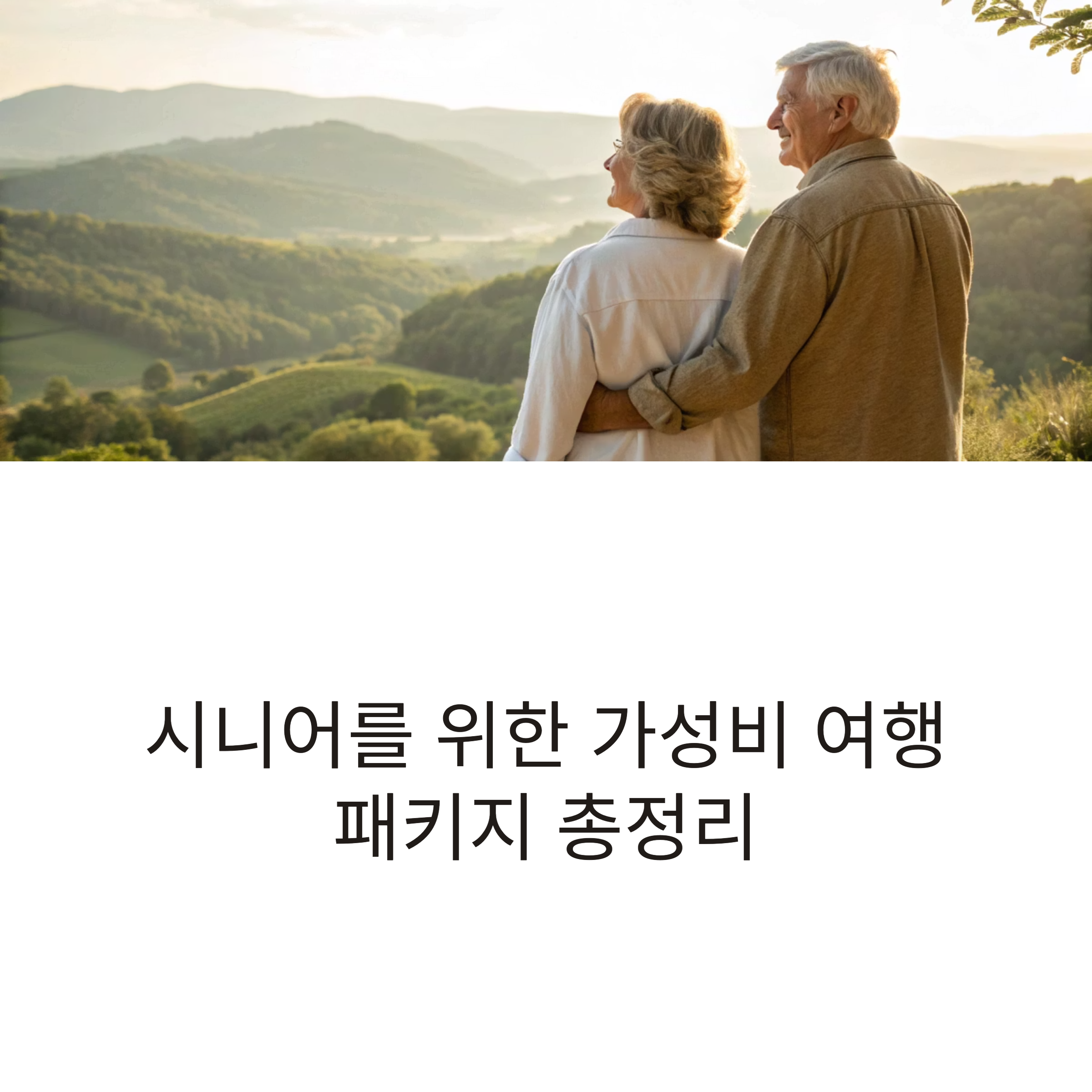 시니어 전용 가성비 여행 패키지