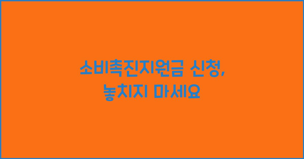 소비촉진지원금 신청