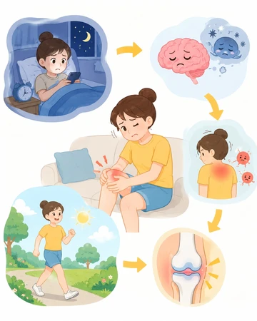 수면 부족이 관절통과 피로에 미치는 영향18