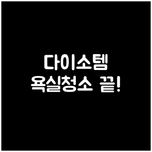 가성비 갑! 다이소 욕실 청소 도구