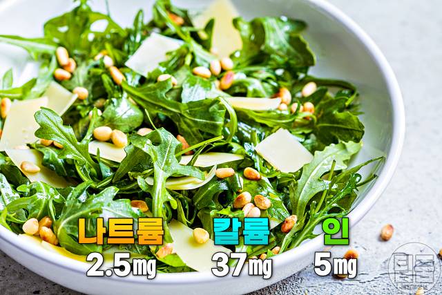 신장에 좋은 음식 로켓샐러드 나트륨 칼륨 인 적은 음식