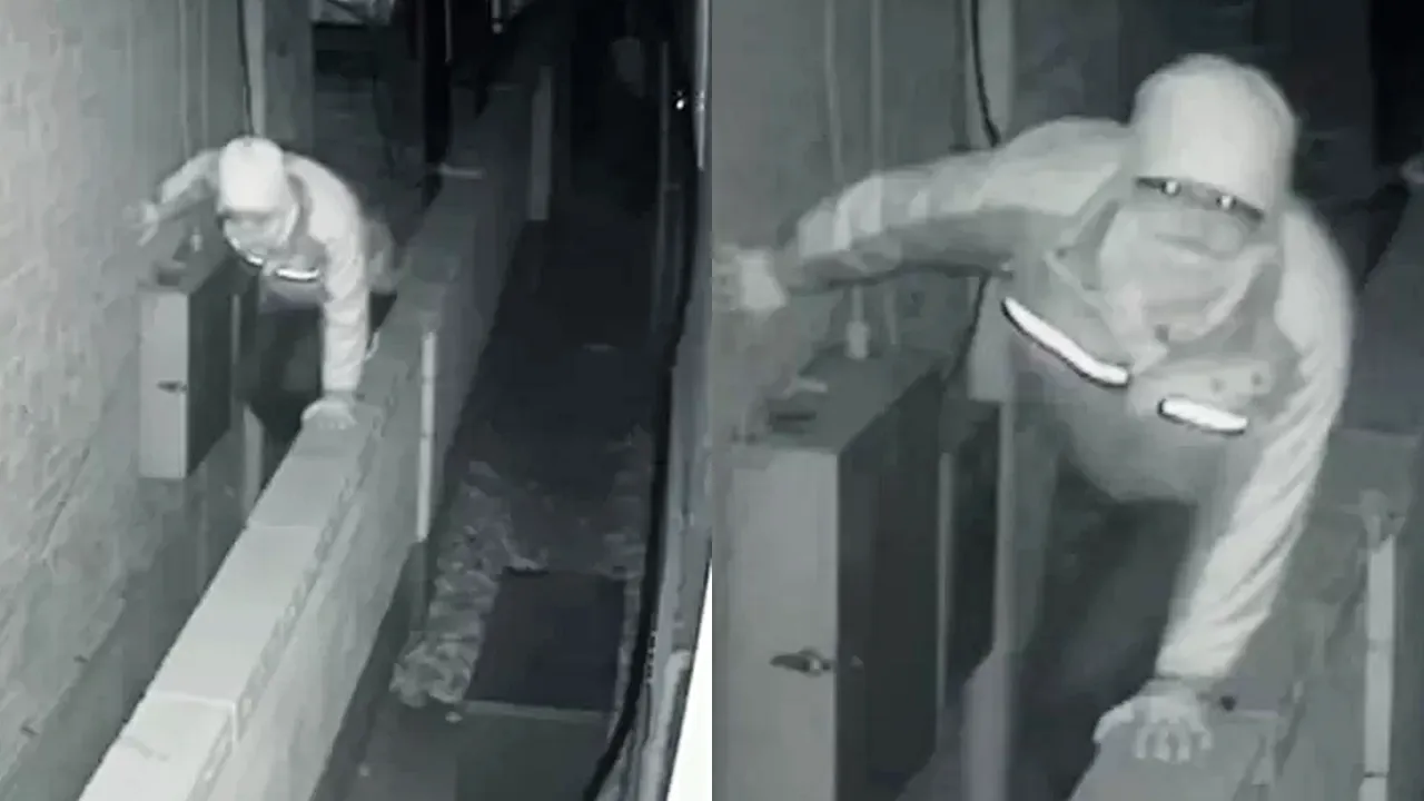 구하라 자택 금고 도난 사건의 범인 CCTV 화면