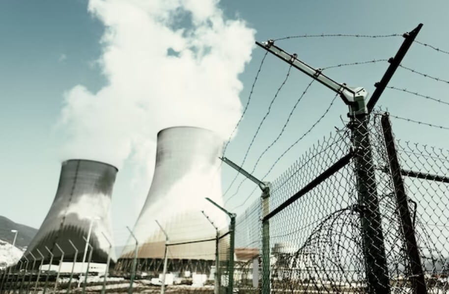 원자력 발전소 사진입니다.