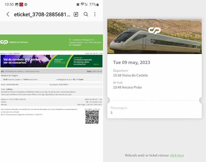 이미지 출처 포르투갈 기차앱 - 포르투갈 기차 예약 앱과 기차표