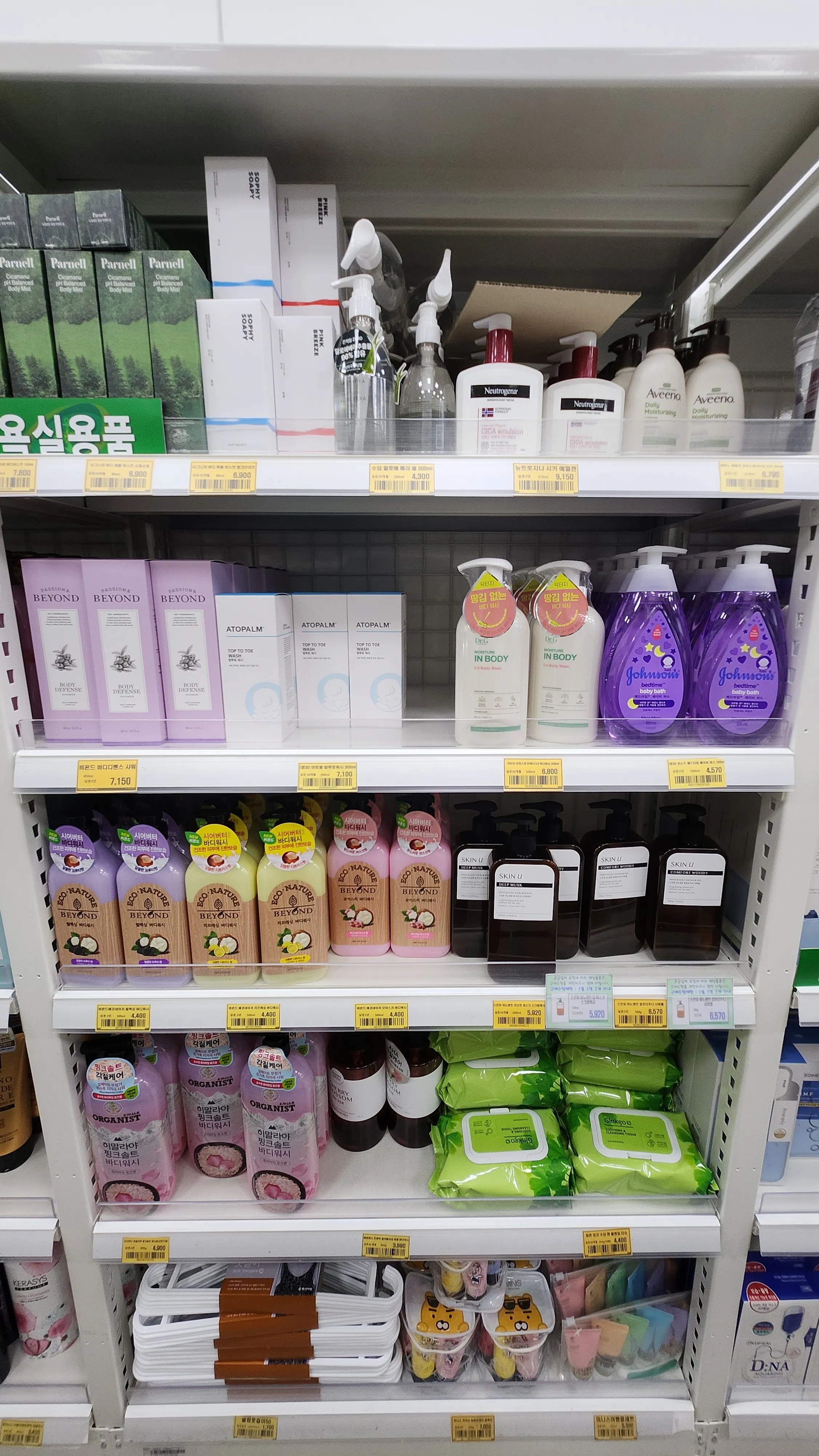 생활용품류(세제, 비누, 치약, 칫솔 등)15