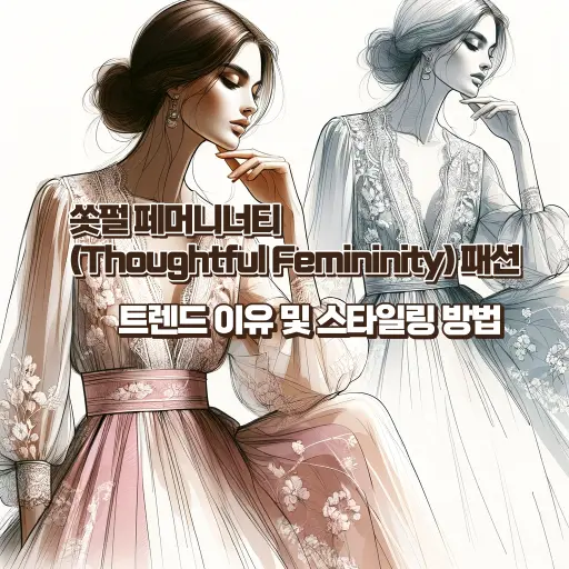 쏫펄 페머니터티 패션 트렌드 이유 및 스타일링 방법 썸네일 이미지