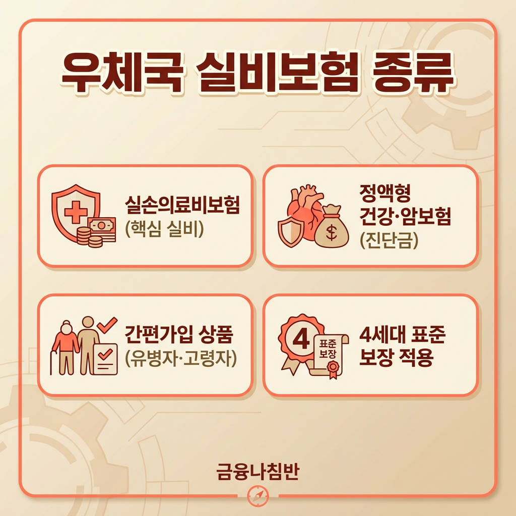 우체국 실비보험 종류 정리