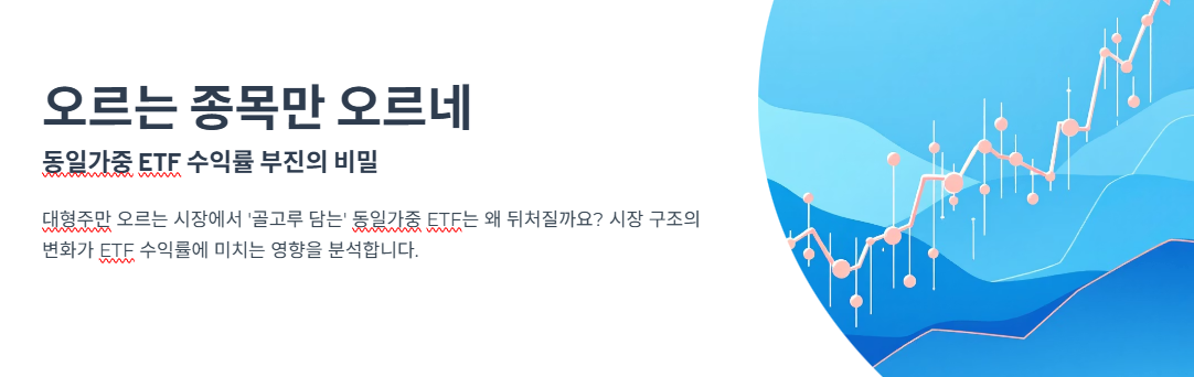 오르는 종목만 오르네… 종목 골고루 담은 ‘동일가중’ ETF 수익률 ‘털썩’
