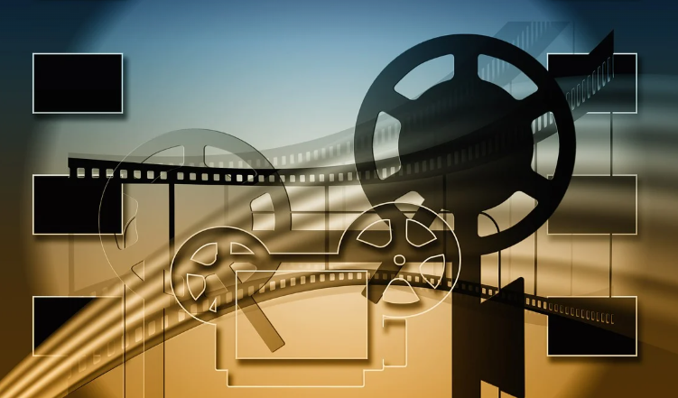 영화 필름 영사기 이미지