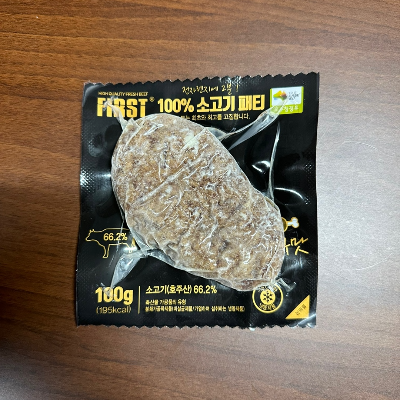 퍼스트미트 소고기패티 바베큐맛 제품사진