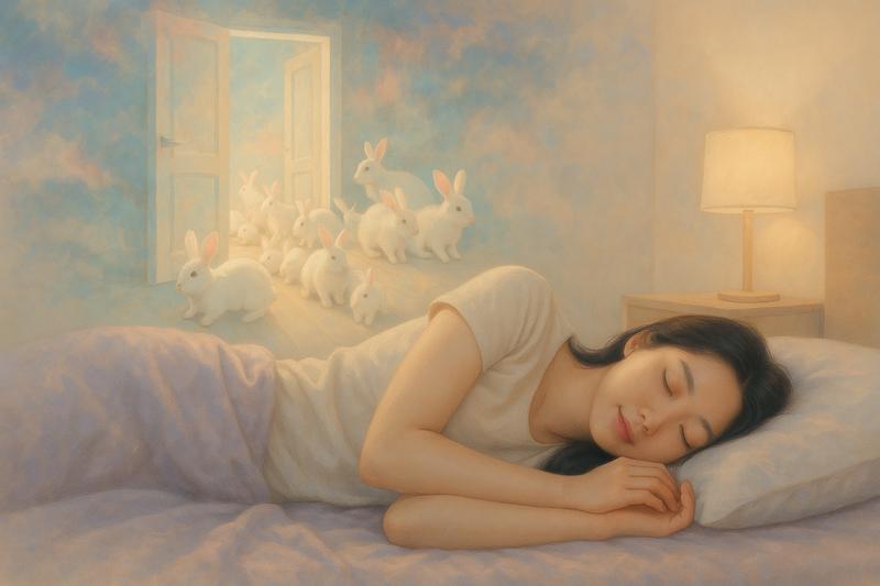 토끼가 집안으로 들어오는 꿈 - 재물과 태몽의 징조