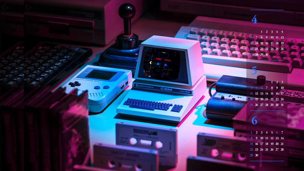 11 게임기 B - 2025년5월 노트북배경화면